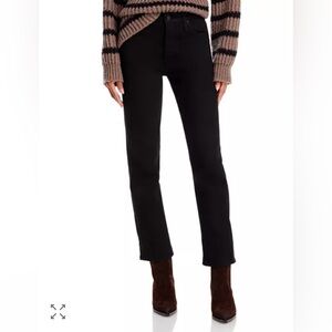 Mother Tomcat High Rise Ankle Straight Jeans in Lasting Impression